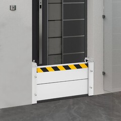 Flood Barrier for Home Aluminum Alloy Garage Door Water Barrier H15.7in W31.5in