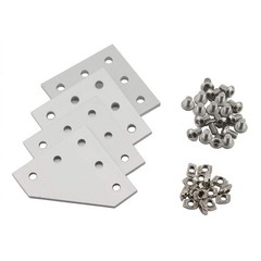 2020 Series L Shape Joint Plate Bracket Kit,4pcs Joint Plate,20pcs M5 T-Slot …