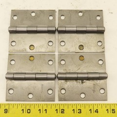 National N140-467 3″ Steel Utility Butt Hinge Lot Of 4