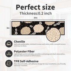 Non-Slip Carpet Stair Treads 7PCS, 8″x30″ Peel and Stick Stair Runner for Wooden