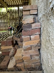 Mixed Lot Reclaimed Clay Bricks & Masonry Blocks, Rectangular, Red Brown Tan