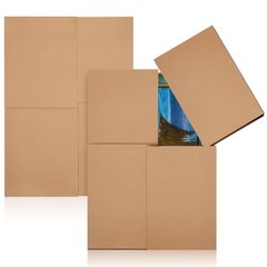 Ireer 2 Set Picture Shipping Box 40″ x 60″ x 4″ Corrugated Cardboard Adjustab…