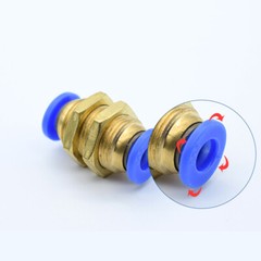 4mm~12mm Bulkhead Connector Pneumatic Push In Fittings for Air/Water Hose & Tube