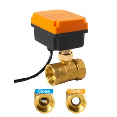 1/2″-2″Brass/Stainless Steel 2/3 Way Motorized Ball Valve N/C N/O AC220V DC9-36V