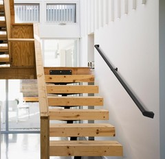 Firmetal 13 Ft Modern Aluminum Handrail Set – Ada Compliant Indoor Outdoor