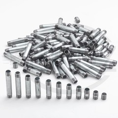 Galvanised Steel Pipe / Tube Threaded Both Ends 1/2″ to 4″ Length 5cm – 50cm