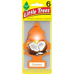 Little Trees 60317 Coconut Scent Hanging Air Freshener for Car & Home 6 Pack!