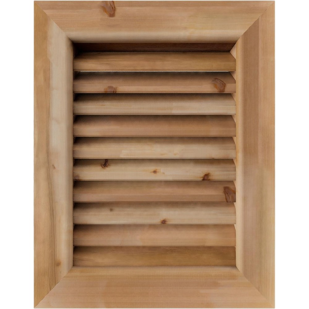 Ekena 18″W x 24″ (23″W x 29″H Frame Size), Western Red Cedar, Unfinished