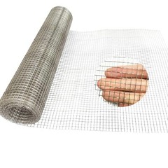 304 Sturdy Stainless Steel Mesh 15.8in X 10ft, 1/4 inch Mesh Wire Mesh Roll, 23
