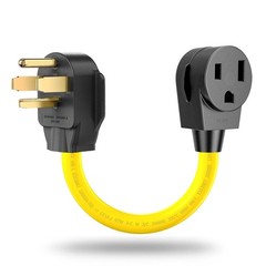 LAVANDINO 4 Prong to 3 Welder Plug Adapter 220V, 14-30p/6-50r, yellow