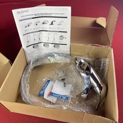 SLOAN (EBF650) Battery Operated Chrome Plate – INCOMPLETE No Pump Asis – Read!