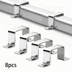 8x Square Tube Strap Clamp Square Pipe Clamp Stainless Steel High Performance