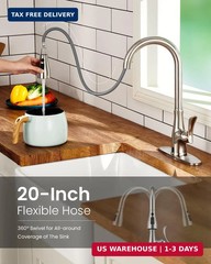 APPASO Touchless Kitchen Faucet with Pull Down Sprayer, Motion Sensor Hands Free