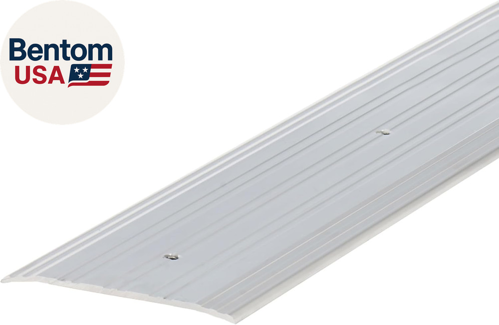 68361 Sturdy Aluminum Fluted Saddle Threshold, Mill Finish: Stylish Doorway Tran