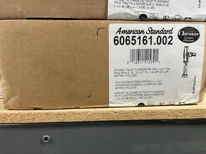 6065.161.002 DC Chrome Flush Valve