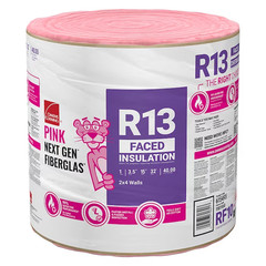 OC R13 Kraft faced Fiberglass Roll Insulation 40-sq ft ( 15-in W x 32-ft L )