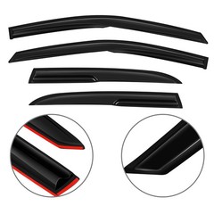 Side Window Deflector 4-Piece Fits 2005-2007 For Honda For Accord