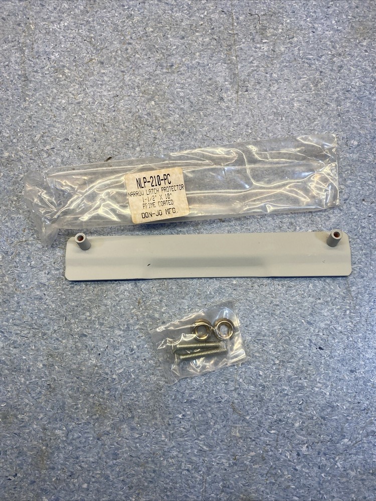 Don-Jo NLP-210 Narrow Commercial Latch Protector, Prime Coated 1.5 IN X 10 IN