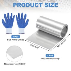 1060 Aluminum Flashing Roll, 40″ X4″ X0.039″ Aluminum Roof Panels