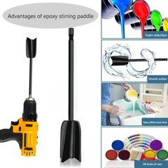 Epoxy Resin Mixer 16.5*3.5cm 6PCS Black/white/red Mixer Attachment Drill