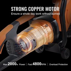 Electric Concrete Saw,9 in,1800 W Motor Circular Saw Cutter w/3.5 in Cutting Dep