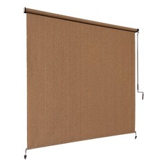 Coolaroo Outdoor Roller Shade with Wand – 95% UV Block Breathable Light Filte…