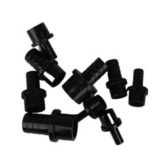 1Pc Black PVC Hose Joints 20/25/32Mm to 8 10 12 16Mm Barbed Adapt PVC Pipe Fitti