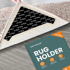 DEVOGUE® 16 PCS Anti-Slip Rug Pads – Dual-Sided Washable & Reusable R