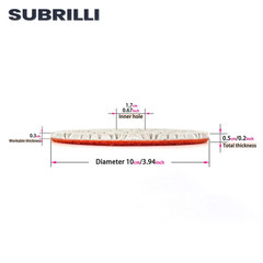 4″ Dry/Wet 3 Step Diamond Polishing Pads 9-Pcs Step 2 for Granite Marble Quartz