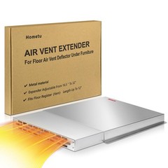 Floor Air Vent Extender for Under Furniture – Aluminum Alloy Metal Material,H…