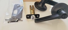 DOOR LOCK FALCON W101 DAN 622 (2 SETS) BLACK FINISH INDOOR HOME BUNDLE NIB