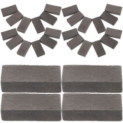 40Pcs Reusable Artificial Bricks Grey Clay for Handmade Decorative Models