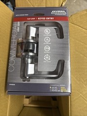 Universal Hardware Commercial Keyed Entry Door Lever In Satin Chrome UH40049