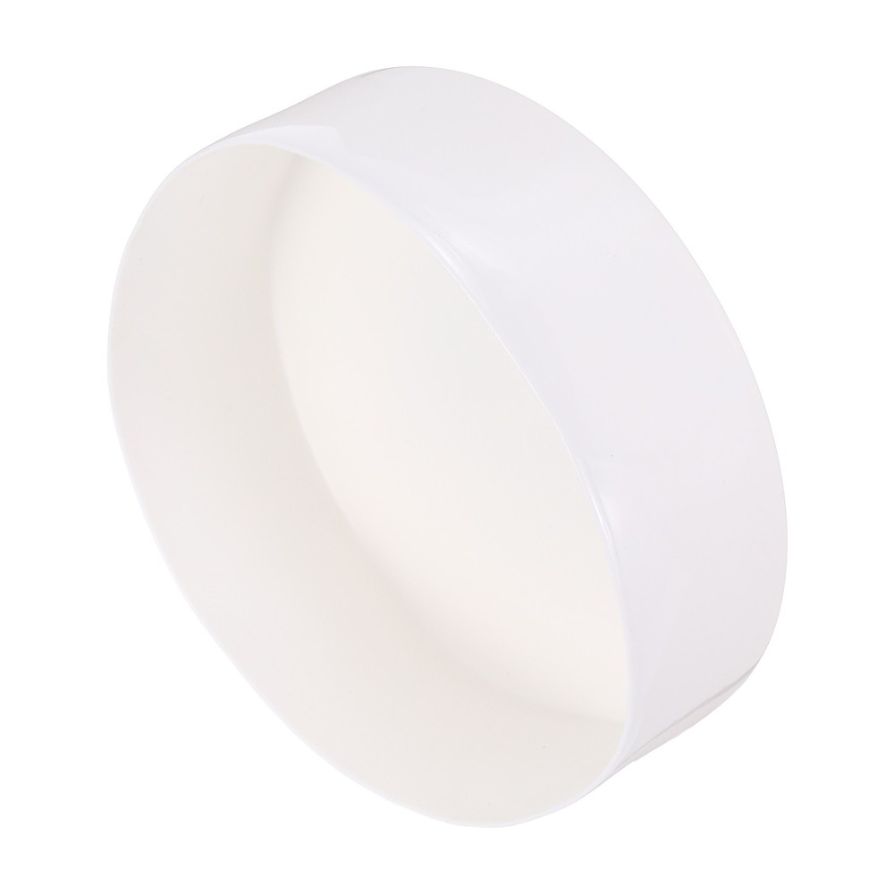 160mm(6 5/16 inch) Rubber End Caps, Round Vinyl Plug Insert, White