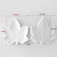 DIY Leaf Coaster Silicone Mold Gypsum Epoxy Resin Handmade Desktop Decor Molds