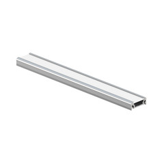 SURFACE 10 Silver Aluminum LED Channel Profile 2 m /6.5 ln. ft. with cover 10mm