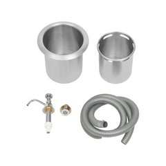 Dipper Well Faucet & Bowl Set, Coffee Shop Bar Counter Sink Faucet Washing Tool