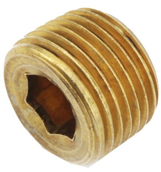 Anderson 756115-02 Lead Free 1/8″ Brass Threaded Countersink Plumbing Pipe Plug