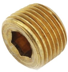 Anderson 756115-02 Lead Free 1/8″ Brass Threaded Countersink Plumbing Pipe Plug
