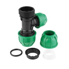MDPE Compression Fittings Water Pipe Connector Straight Elbow Tee Valve 20-63mm