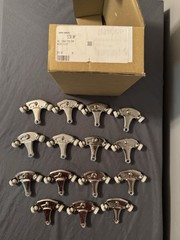 Rockwood 528 NP Heavy Duty Adjustable Hinge Pin Door Stop Nickel Plate Lot of 15