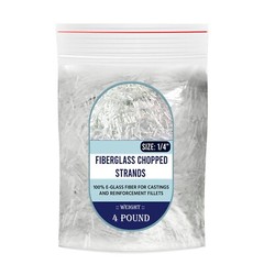 Fiberglass Chopped Strands , (4 – LBS ), Fiber Additive Mortar