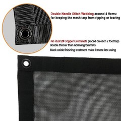 Leaveshade Dump Truck Mesh Tarp 8’X18′-Tentproinc Heavy Duty Cover with 6” P…
