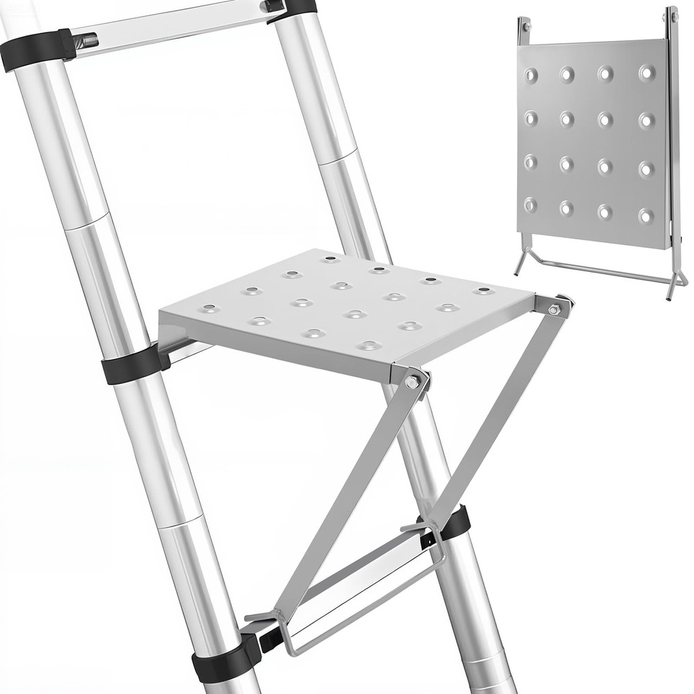 Leifide 1 Pcs Ladder Work Platform 400 Lbs Heavy Duty Non-Slip Platform Tray