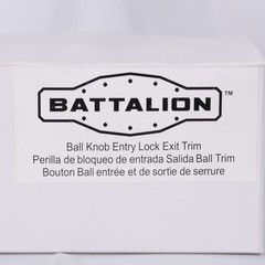 Battalion 5TUN4 Ball knob Entry Lock Exit Trim Satin Stainless Steel