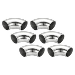 PATIKIL 6pcs 90 Degree Mandrel Bend Elbow, 1″ OD Steel Exhaust Elbow 1 Inch