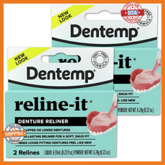 Dentemp Reline-It Denture Reliner Kit – Advanced Formula for Tight, Custom Fit