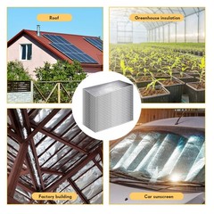Frienda 24 Pcs Garage Door Insulation Panels Kits Double Bubble Reflective