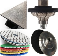 Countertop Edge Diamond Tool Kit 3/4″ Ogee Router Bit Bullnose Chamfer Polishing