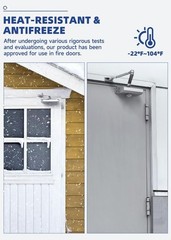 Door Closers Commercial, Heavy Duty Door Closer No Slam, Hydraulic Door Soft Clo